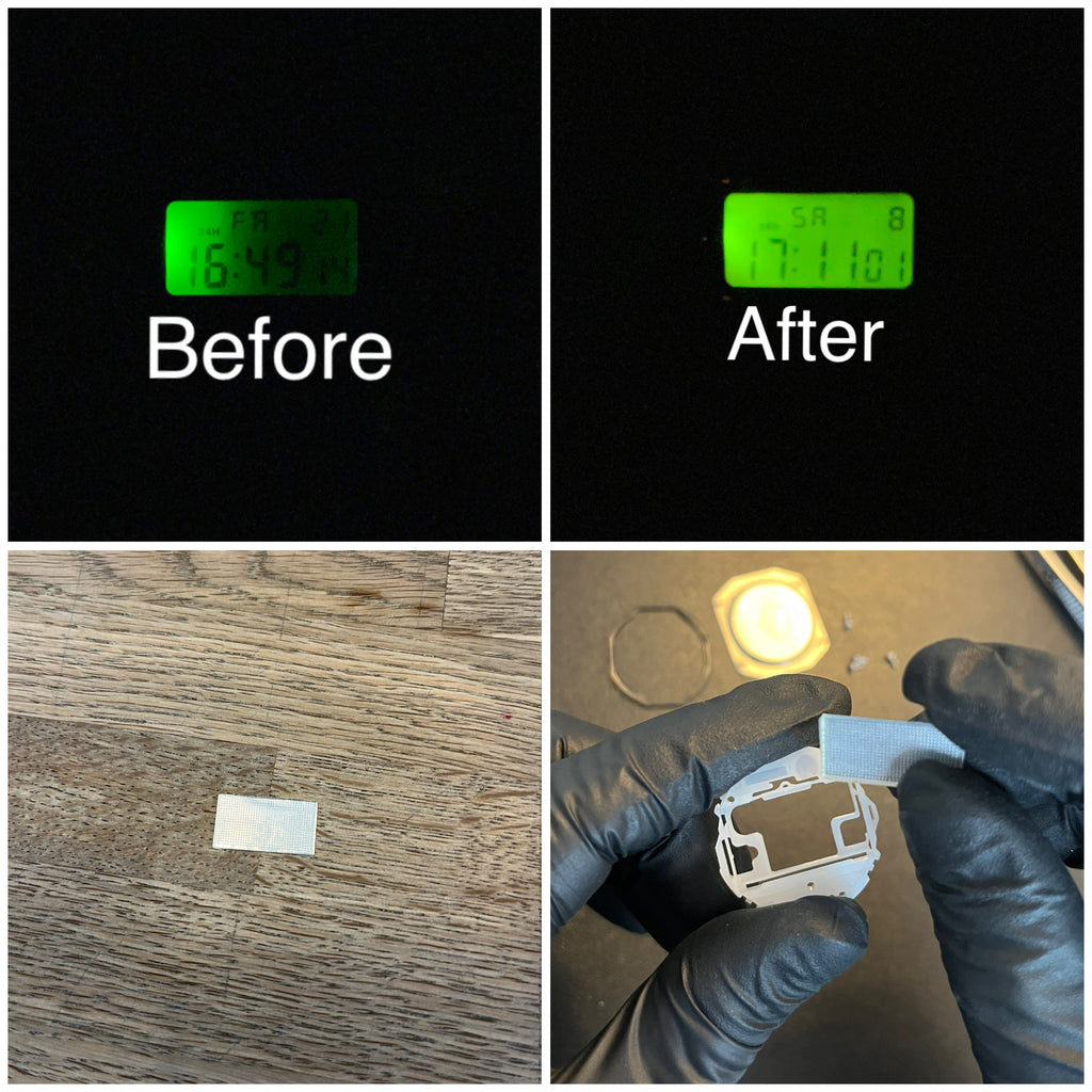 Casio f-91w Backlight mod kit