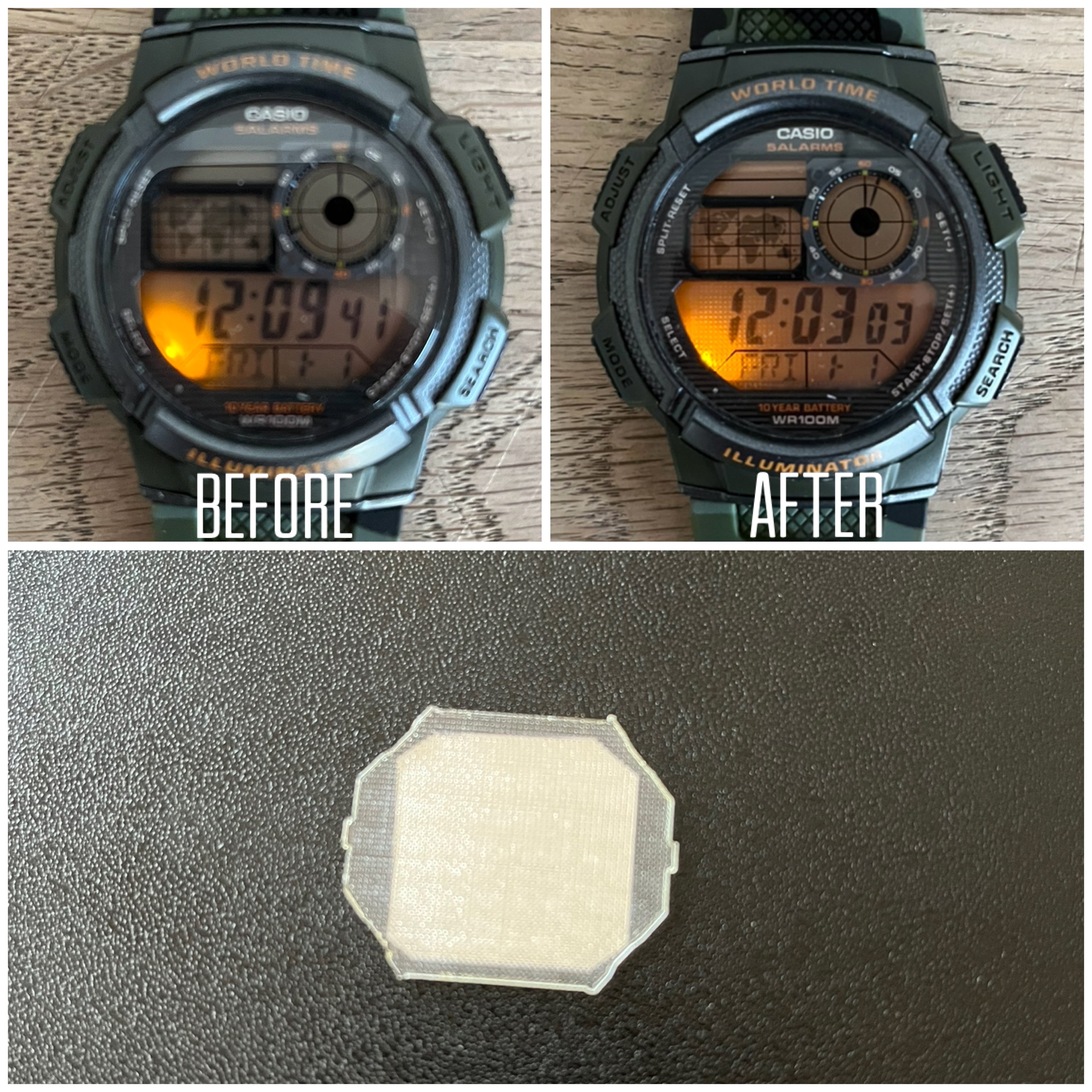 Casio AE-1200 Backlight mod kit